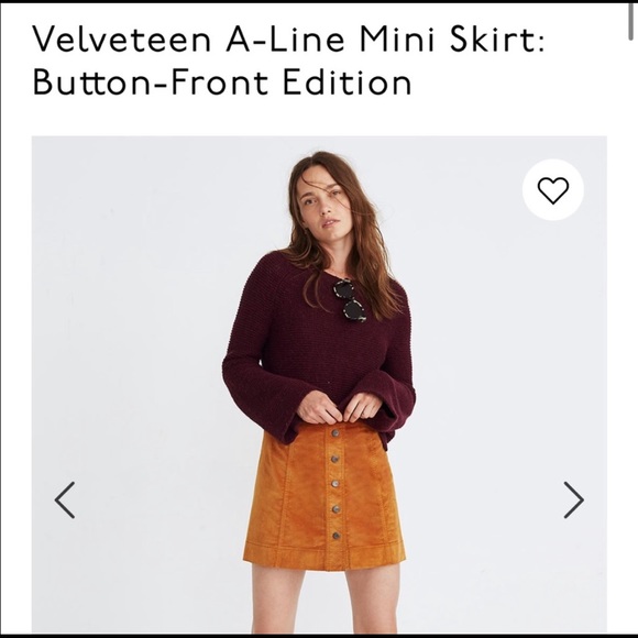 Madewell Velveteen A-Line Mini Skirt - Picture 5 of 5